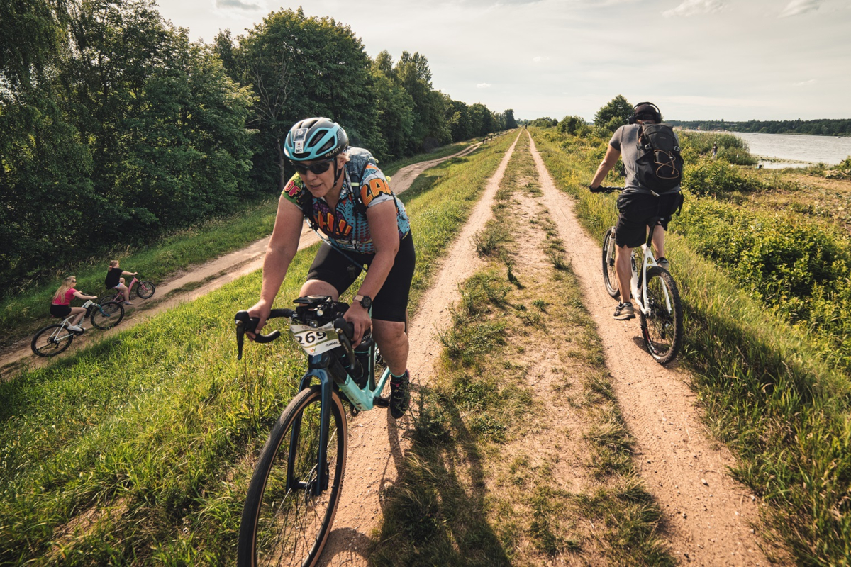 Fietsers in de Poolse regio Mazovië